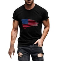 Penkiiy Men Casual New Popularno 3D digitalna zastava Štamparija Pulover Fitness Sportske kratke hlače