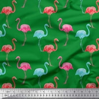 Soimoi pamučna kambrička tkanina flamingo ptica otisak šivaći tkaninski dvorište širom