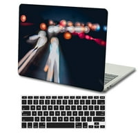 Kaishek Hard Case Cover kompatibilan sa MacBook Pro 16 A + crna poklopac tastature, crvena serija 0929