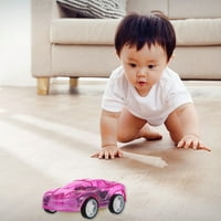 Dječji mini automobilski igračke prozirne vučne stražnje model automobila Obrazovna igračka