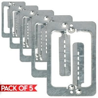 Cmple - [Pack] Držač za suhozid niskog napona za standardnu ​​zidnu ploču sa 1 bande, jednogasna metalna ploča za montažu suhozida sa vijcima za suhozid