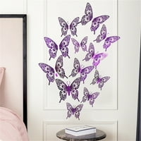 Pompotops 3D boja stereo leptir ličnosti kreativni dnevni boravak spavaća soba pozadina
