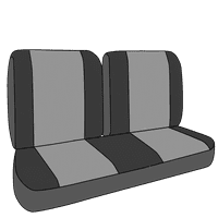 Caltrend Stražni Split nazad i čvrsti jastuk O.E. Velorov poklopci sjedala za 2000-Toyota Celica - TY375-04RA