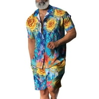 Muški trendovi elastični struk čipke plivanja odijela havaii tropsko štampanje hlače od ploče šorc drickdown