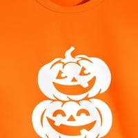 Ma Croi Muške grafike 3-stack Jack-O-lampions Halloween crtanje kratkih rukava majica