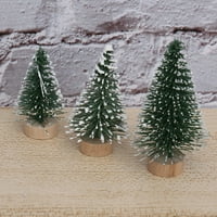 Mini božićni dekor sa snijegom prekrivenim borovim diy ukrasima za kućnu zabavu