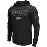 Muški Colosseum Black Arkansas Razorbacks Big & Visok OHT Vojno poštovanje Tango dugih rukava majica