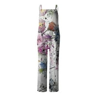 HHEI_K Jumpsuits za žene Dressy ženska modna ljetna slatka labava casual print retro bluppy kombinezon