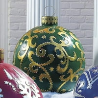 Otvoreni božićni PVC ukrašen balon, božićne kuglice na napuhavanje vanjski vrtni ukrasi divovski božićni