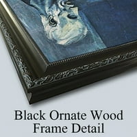 Giovanni Battista Tiepolo Black Ornate Wood Framed Double Matted Museum Art Print pod nazivom: Stojeća