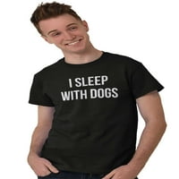 Životinjska majica kratkih rukava Tees Thirsts Spavam sa psima vlasnik kućnog ljubimca vlasnik štenad