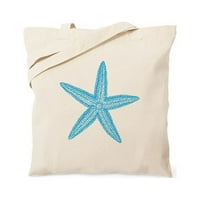 Cafepress - Aqua Blue Starfish Tote tote - prirodna platna torba, Torba za platno