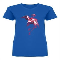Realistična majica u obliku flaminga žene -Image by Shutterstock, ženski medij