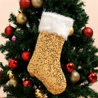 Božićni ukrasi Novo božićno drvce viseće zabave Dekor Santa čarapa plišana plemita čarapa bombona bombona