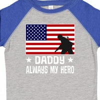 Inktastični vojni vojnik tata uvijek moj heroj poklon dječaka majica ili majica mališana