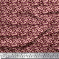 Soimoi Crepe svilena tkanina četkica sažetak apstraktni dekor tkanina tiskano dvorište široko