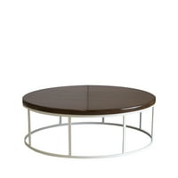 Sharon okrugli kafe stol, gornja i bijela baza duhana, stola od drveta, oblik: okrugli, moderan stil. D w h