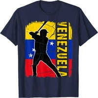 Drvo bejzbol igrač Venezuela Zastava za bejzbol obožavatelja majica