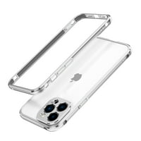 Dteck futrola za iPhone Pro, udarni metalni metalni aluminijski branik okvira tanka s poklopcem za zaštitu