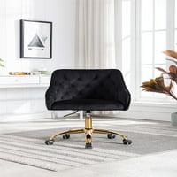 Okretna kućna uredska stolica, modernu baršunasta stolica za okretna šljunka sa okretnim točkovima i