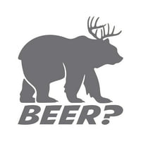Bear Plus Deer jednako je pivskim naljepnicama naljepnica naljepnica - samoljepljivi vinil - otporan