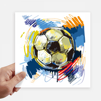Fudbal fudbalsko sportsko obojeno naljepnice Oznake zidne slike laptop naljepnica samo ljepilo