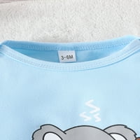 Suantret novorođenče dječake djevojke hlače odjeća odijela koala print dugi rukav Rompers hlače pantalone