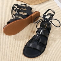 Juebong ženske ravne sandale, žene flip flops Sandal Cipele Ljeto plaža Odmor na otvorenom Želje Otvori