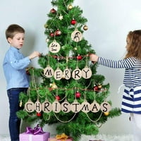 Božićni privjesci za okrugli drveni privjesci za drvo kreativne diy viseće dekor