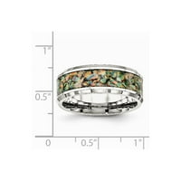Nehrđajući čelik poliran s imitacijom veličine prstena opala: 9; za odrasle i tinejdžere; Za žene i