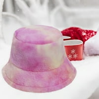 Ženski šešir Zimski pleteni plišani topli nestalni kravatski kapu za žene za bejzbol kape e