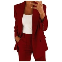 Aaiyomet Blazers za ženske poslovne casual jakne odijelo Jakna Biznis prevelika elegantna opruga tanka