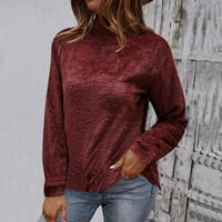 Aaimomet Cardigan za žene Ženske džempere Ležerne prilike dugih rukava Pletenje Jednobojni džemper Najbolja pada odjeća, XL