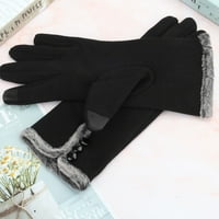 Muškarci debele pletene rukavice Zimske šalove Topli zaslon osjetljiv na dodir za muškarce žene