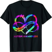 Infinity Heart Love AUTIZ-a Ne treba vam reči majica vezati majicom