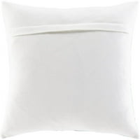 Balliano BLN- 20 H 20 W kvadratni jastučni komplet bijeli aqua sivi metalik srebro