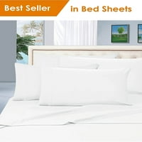 ELEGANT COMFORT® luksuzno kolekcija SILKY-Soft Series - 4-komadni krevet bez boraba, duboki džep do,