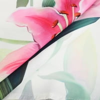 Daqian Womens Grafički teže čišćenje Žene Klasični ljetni cvjetni ispis Kratki rukav Labavi tunički