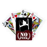 Crno skijanje Zimski sportski izlazni PEEK Poker igračka karta Privatna igra