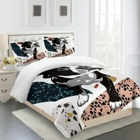 Wollalno set posteljina Kompozit za komfor za pse tematskog presvlake prekrivač na poklopcu Shams Dekorativni