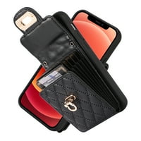 Nalacover Crossbodybodbodbodbojka za iPhone Mini, [Slotovi kartica] Kožna torbica Telefon Telefon Luksuzni