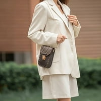 Geometrijska uzorka telefonska torba, ženska torba za modnu preklopnu na rame, stilska fau kožna torba