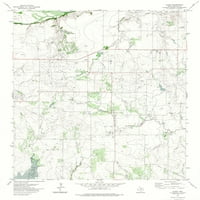 Mapa Topo - Clara Texas Quad - USGS - 23. 28. - sjajni saten papir