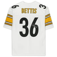 Jerome Bettis Pittsburgh Steelers Autographied White Super Bowl XL Autentična Mitchell & Ness Jersey
