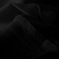 Penkiiy ženska majica s kratkim rukavima na kratkim rukavima O-izrez Plus veličine majice crno na klirensu