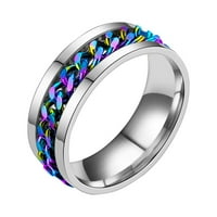 Duhgbne prsten set rotacijski prsten za rotaciju titanijum prsten