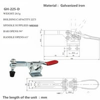 GH-225D preklopne stezaljke 227kg 500klbs holdipac kapacitet vertikalni tip zavarivanje