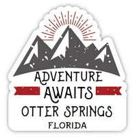 Otter izvori Florida Suvenir Vinil naljepnica za naljepnicu Avantura čeka dizajn
