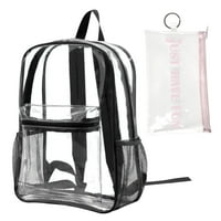Lulshou ruksak za školu, prozirni ruksak, prozirni ruksak, plaža za sportske aktivnosti i igre na koncertnom festivalu