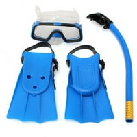 Djeca Kids Plivanje Ronjenje Snorkel Disanje Tube Fins Scuba Eyeglashes Set Pinshui